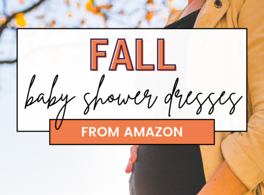 Get ready for your Fall Baby Shower with this list of 27 Affordable Fall Maternity Dresses you can grab on Amazon!