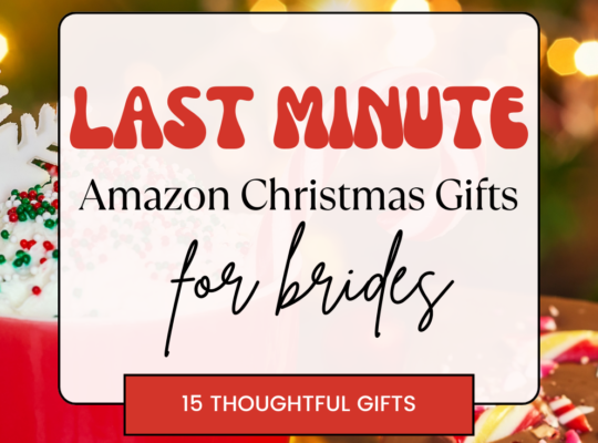 An essential list of Christmas gifts for brides all from Amazon. These affordable Christmas gifts for brides are sure to please!