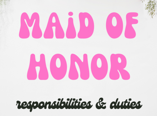 Essential list of maid of honor duties and responsibilities. Know your expectations in your role as maid of honor!