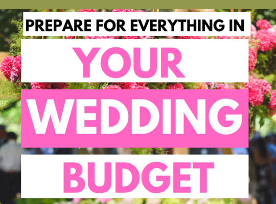 Unexpected wedding expenses that are commonly overlooked. Prepare your wedding budget accurately and account for these extra wedding costs.