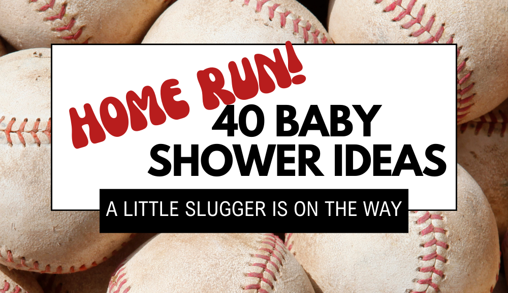 A little slugger is on the way! Everything you need to hit your baseball baby shower out of the park. 40 essential baby shower ideas!