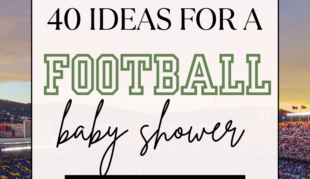 Touchdown its a baby! A complete list of 40 ideas for your football baby shower. Time for huddles and cuddles!