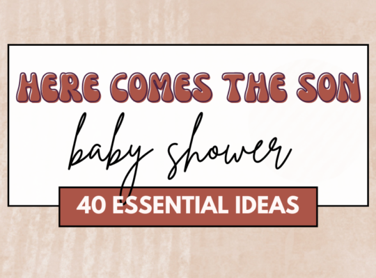 A little ray of sunshine is on the way! 40 essential items and ideas for a here comes the son baby shower.