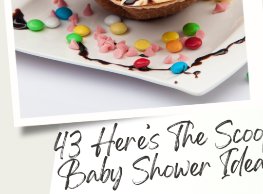 A little sweet one is on the way! Sprinkled with love! 43 tasty ice cream items and ideas for your Here's The Scoop baby shower.