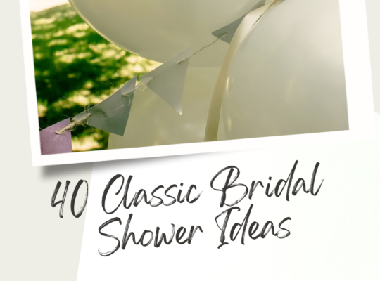 Bring back the elegance of a classic bridal shower! Celebrate the bride to be with 40 items to host a classic bridal shower.