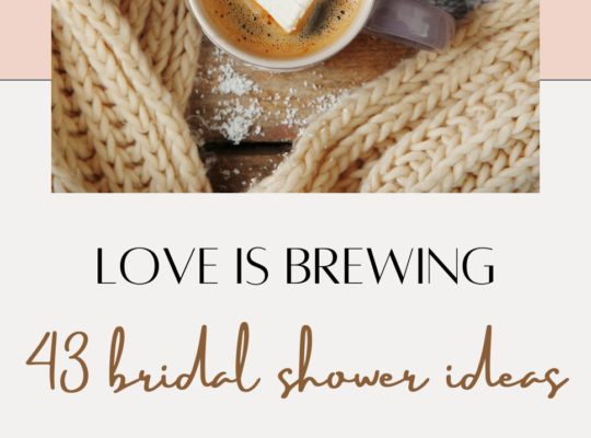 Love is brewing! 43 cozy items and inspiration you need to host a coffee themed bridal shower for a coffee loving bride.