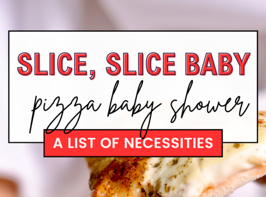 Slice, slice, baby! Love you to pizzas! All of the essentials you need to host a delicious pizza baby shower.