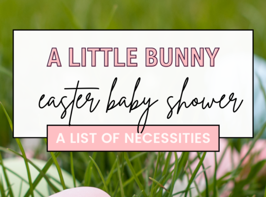 A little bunny is on the way! A complete list of everything you need to host an adorable easter baby shower.