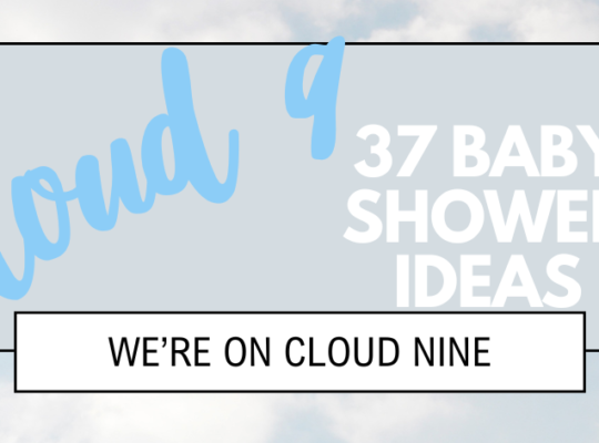 The parents to be are on cloud 9! Celebrate the upcoming dreamy arrival with a we're on cloud nine baby shower!