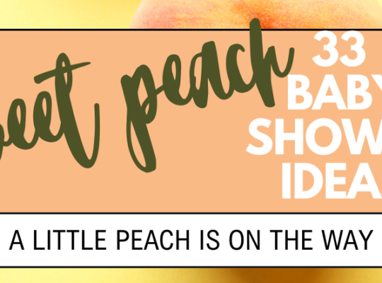 A sweet little peach is on the way! Celebrate the upcoming arrival of one sweet peach with a just peachy baby shower!